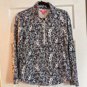 Lilly Pulitzer Skipper Popover Navy G’day Mate Small